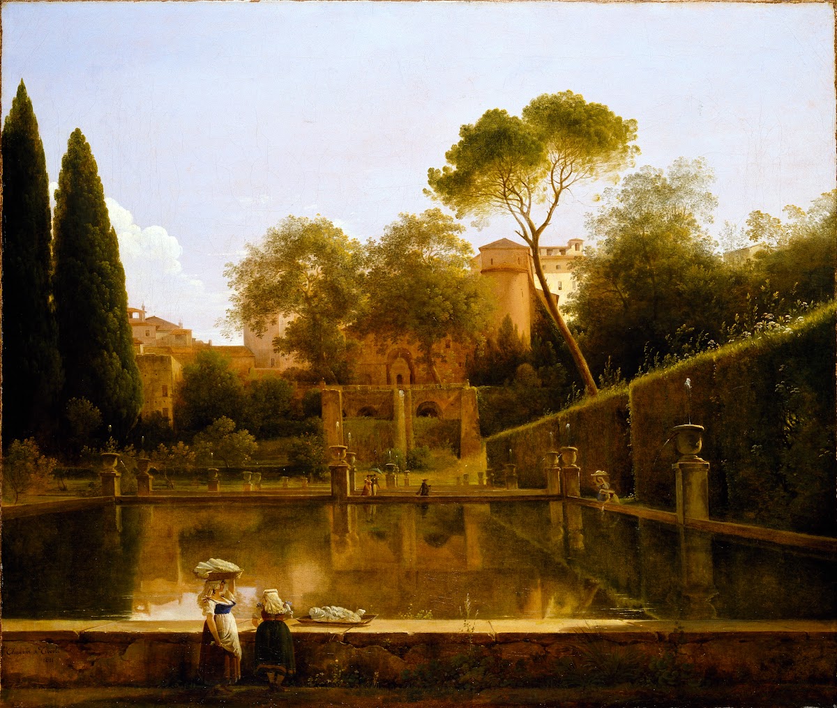 View Of The Gardens Of The Villa Deste Tivoli 1811