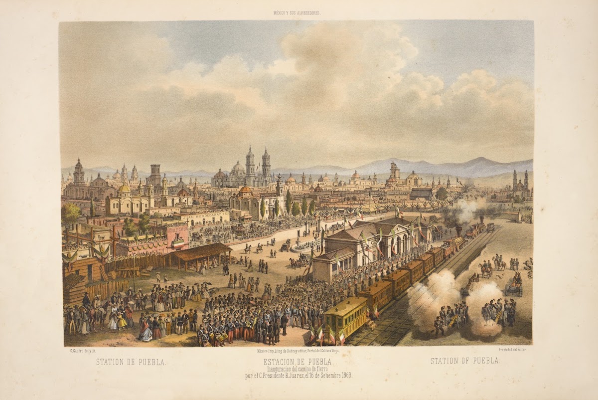 Station of Puebla 1869
