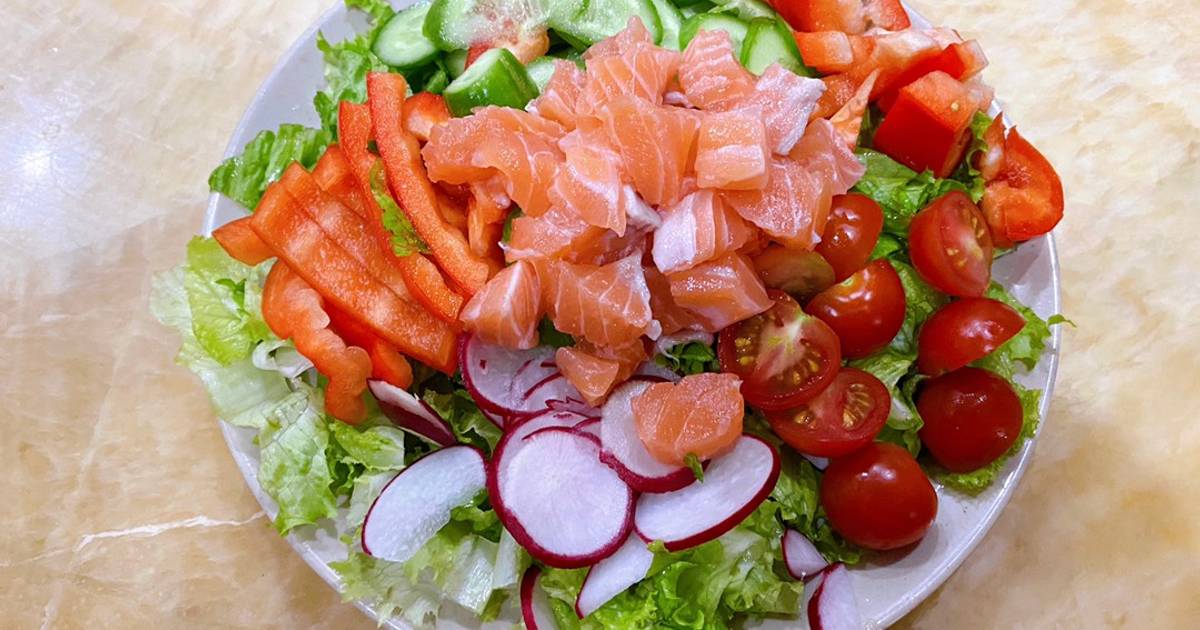 Eat clean: Salad cá hồi