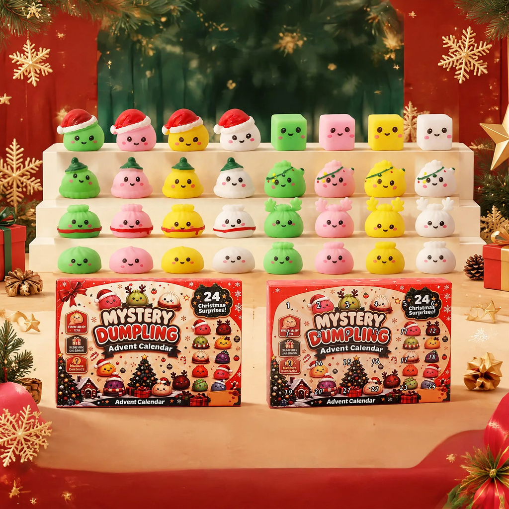 Weihnachts-Adventskalender mit Überraschungsfiguren