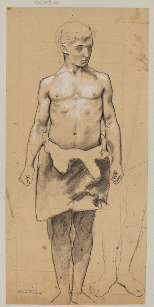 Study of a Young Man Wearing a Leather Loincloth 1886