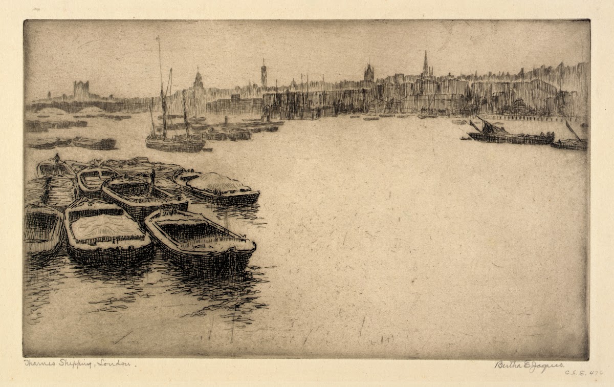 Thames Shipping London ca 1917