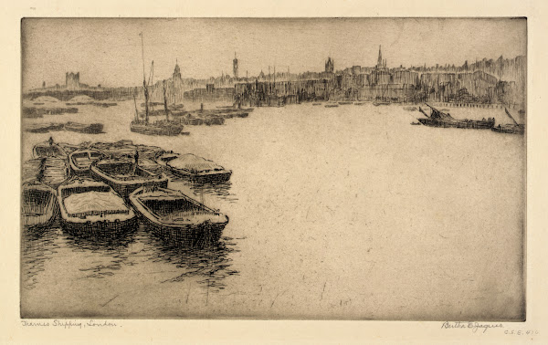 Thames Shipping London ca 1917
