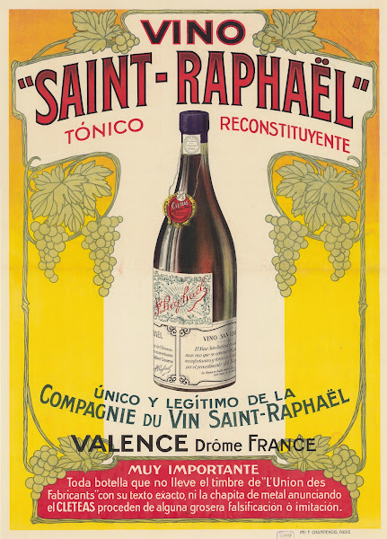 Vino Saint  Raphaël tonico reconstituyente Valence Drôme 1913