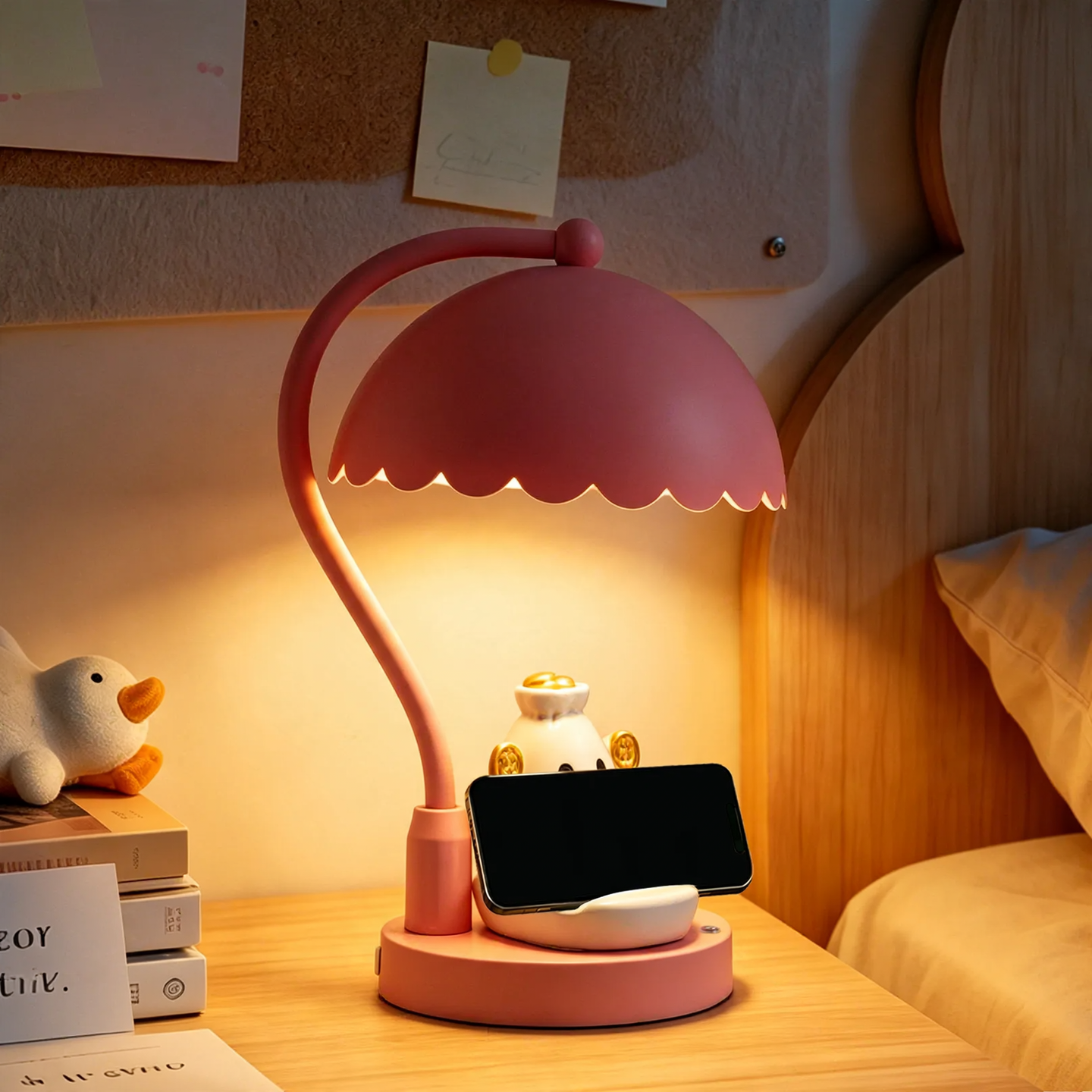 Elephant table lamp with cloud design, height adjustable