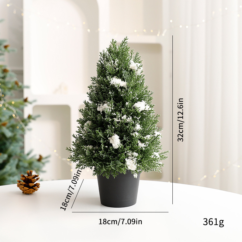 Decorative Mini Christmas Trees in Pots