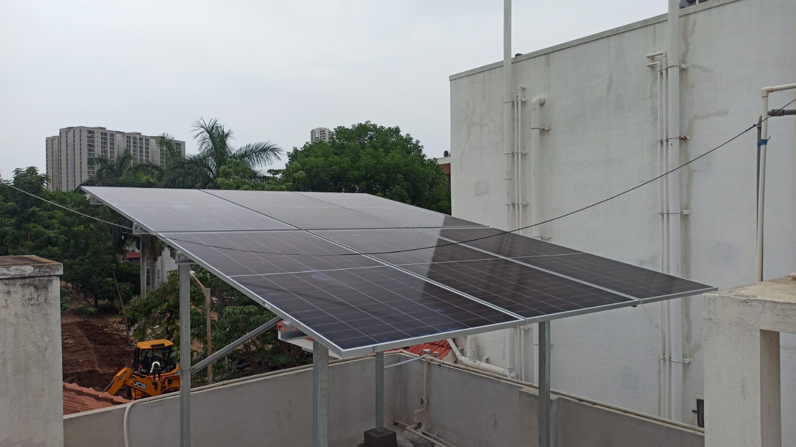 Solar installation at Vakil Garden City Kanakapura Road