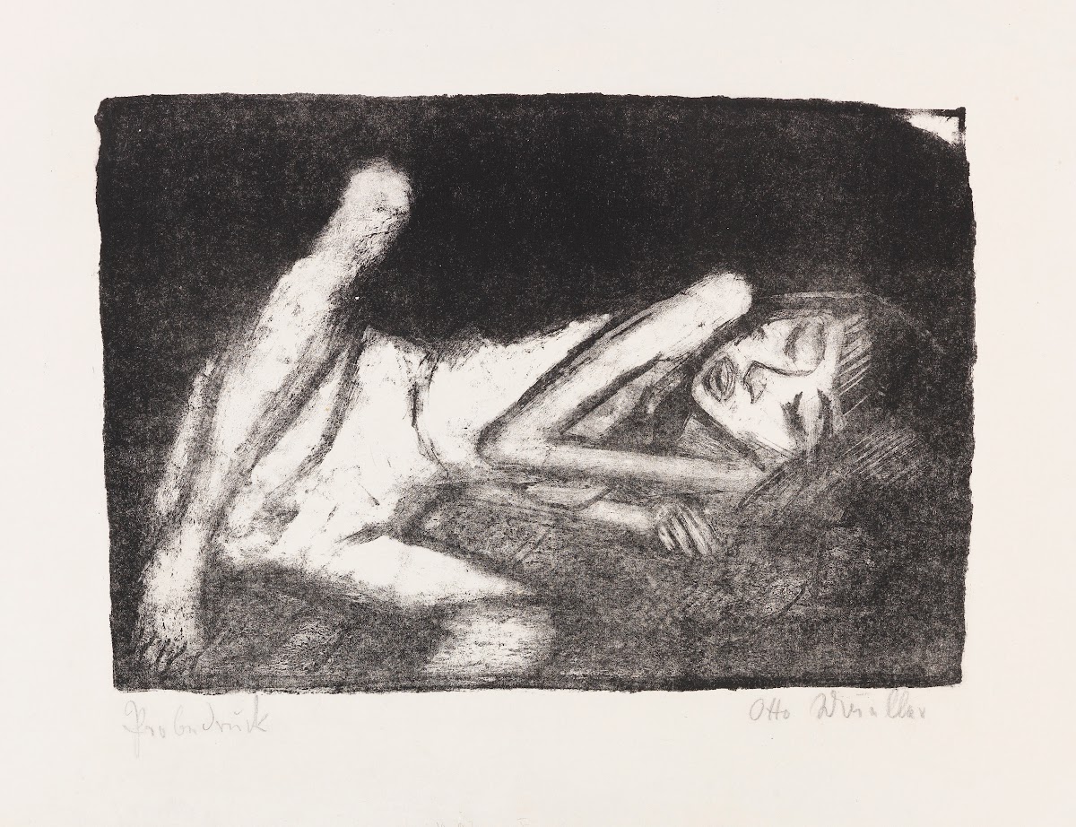 Mädchen auf der Liege 1919