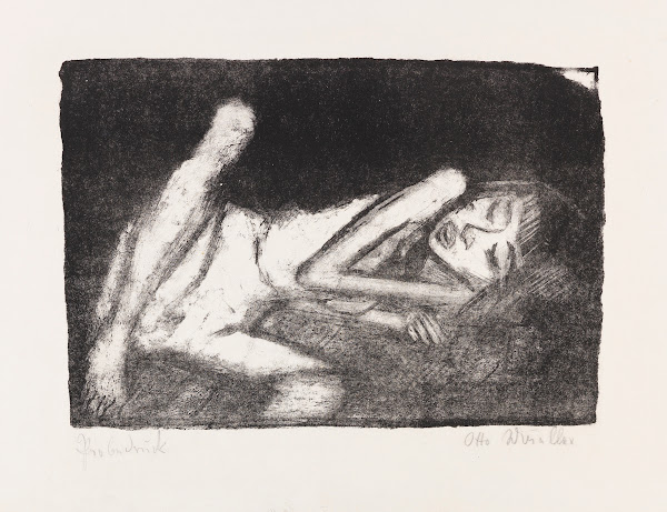 Mädchen auf der Liege 1919