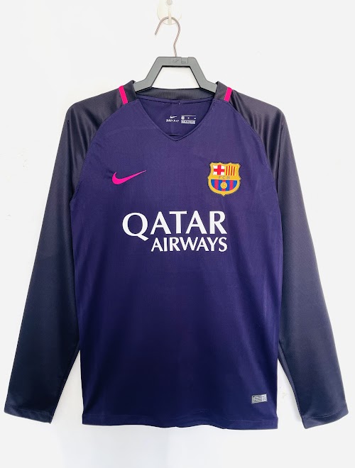Camiseta de visitante del Barcelona 2017-18 de manga larga, n.º 6.jpeg