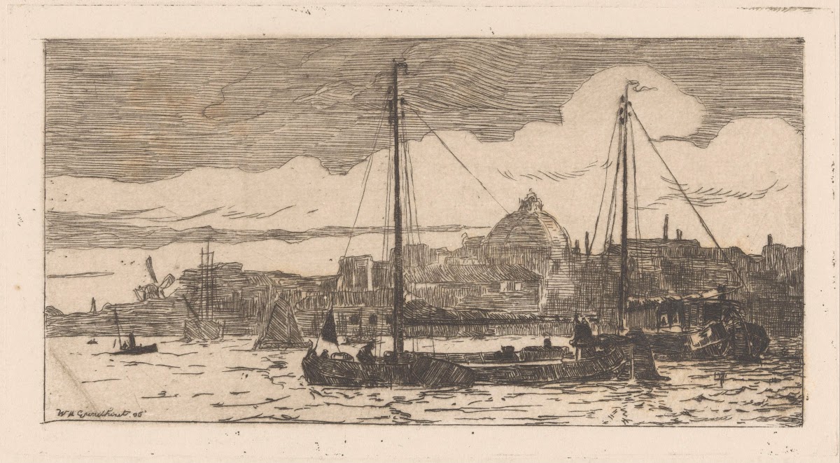 Schepen op het IJ in Amsterdam 1888 1934