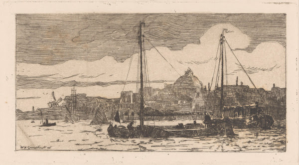 Schepen op het IJ in Amsterdam 1888 1934
