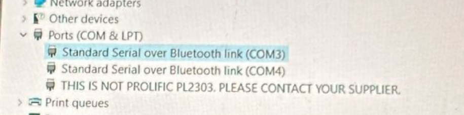 Mengatasi Masalah: "This is not Prolific PL2303, Please Contact Your Supplier" pada Port Bluetooth