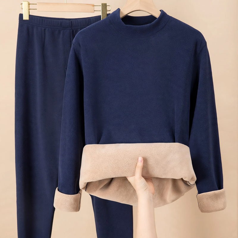 Thermal set, lined, lamb fleece imitation, for men and women
