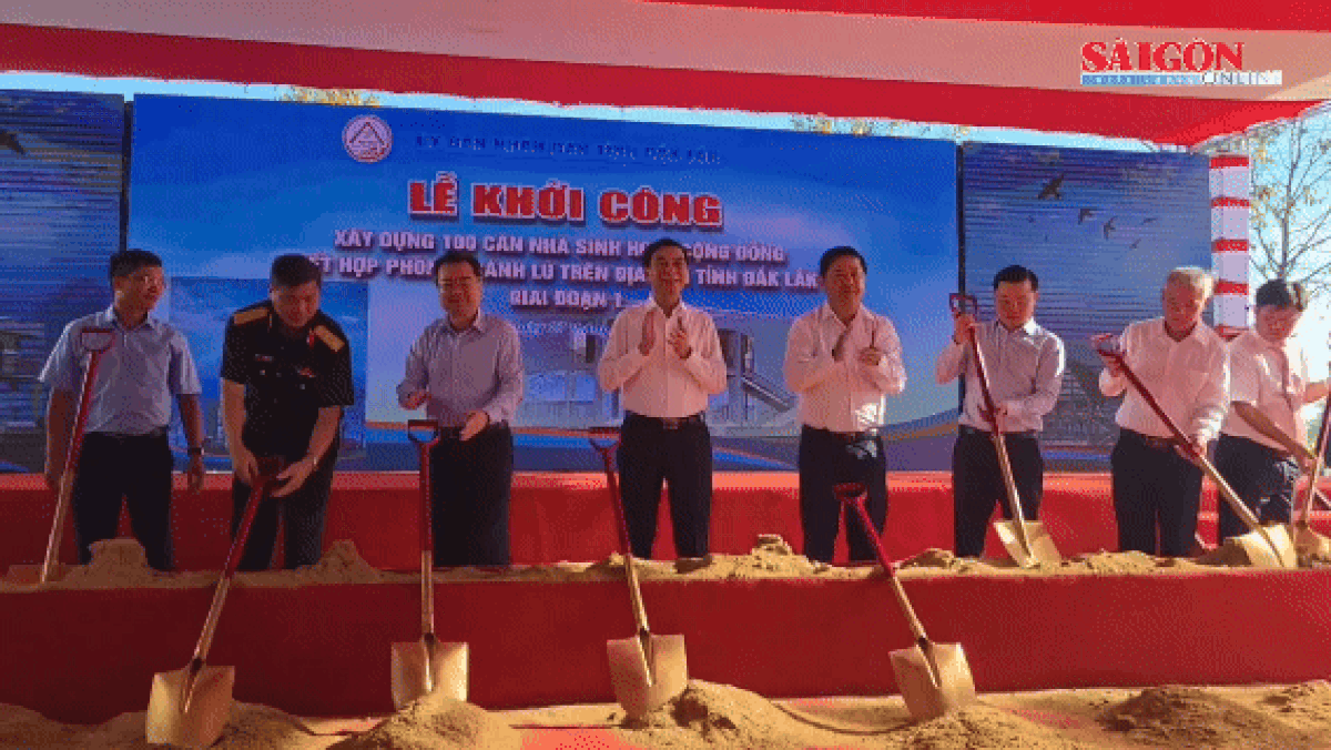 Phó Thủ tướng Phan Văn Giang dự lễ khởi công 100 căn nhà tránh lũ cộng đồng ở Đắk Lắk - Báo Sài Gòn Giải Phóng