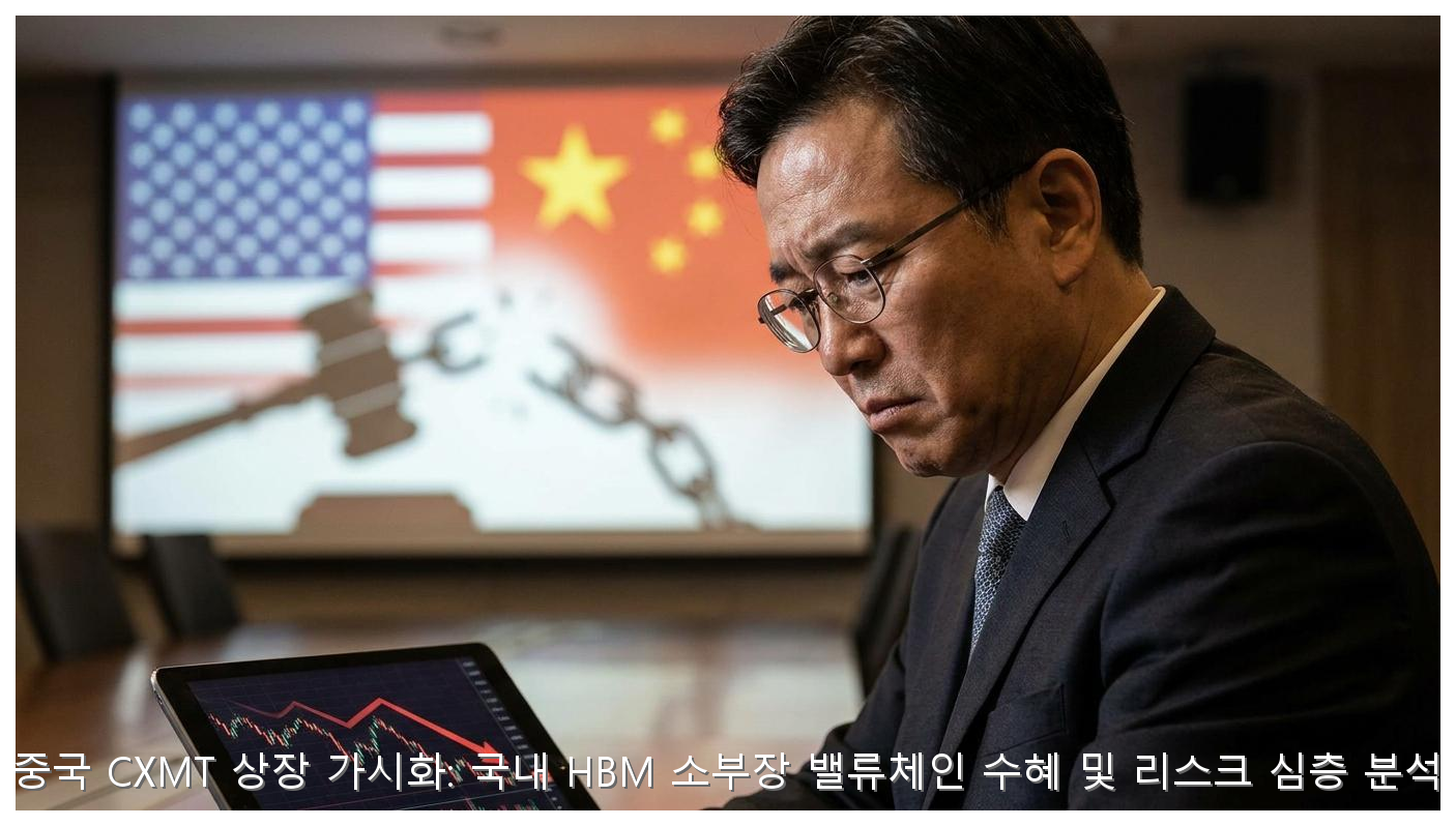 중국 CXMT 상장 가시화: 국내 HBM 소부장 밸류체인 수혜 및 리스크 심층 분석 핵심 안내 및 분석 인포그래픽 (7)