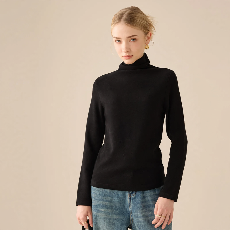 Women's Long Sleeve Base Layer Shirt, Insulated, Crew Neck