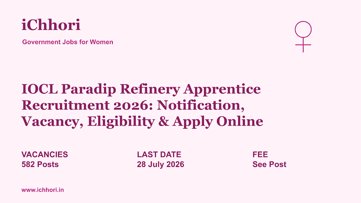 IOCL Paradip Refinery Apprentice Recruitment 2026: Notification, Vacancy, Eligibility & Apply Online - iChhori