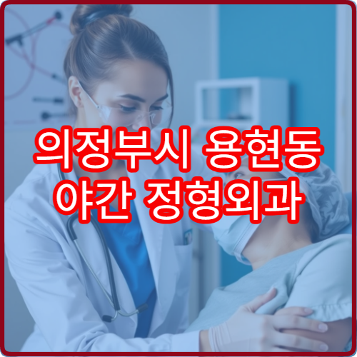 의정부시 용현동 야간 정형외과 손목 팔꿈치 통증 진료 병원 정리