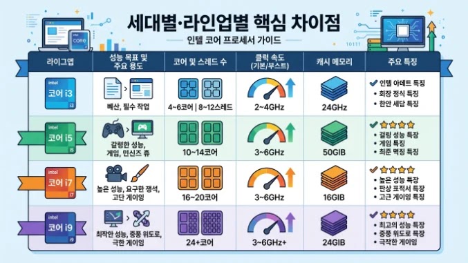 인텔CPU성능순위 직접 써보니 체감되는 발열과 전력 소모의 장벽