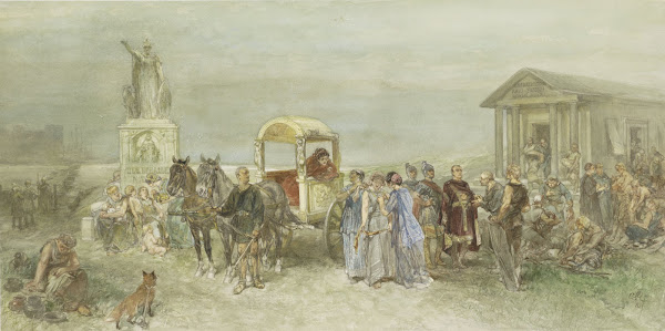 Marktplaats met Romeinen en Batavieren 1889