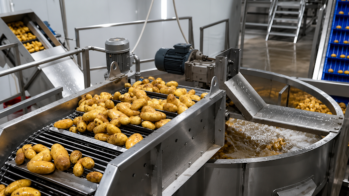 SANAM french fries line in operation