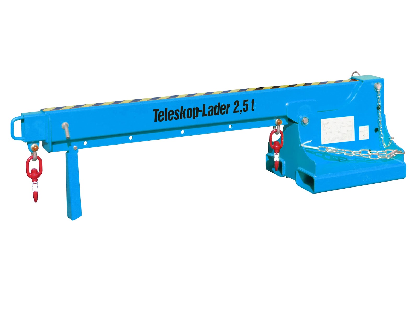Teleskop-Lader KTH 2,5, gelakt, Lichtblauw