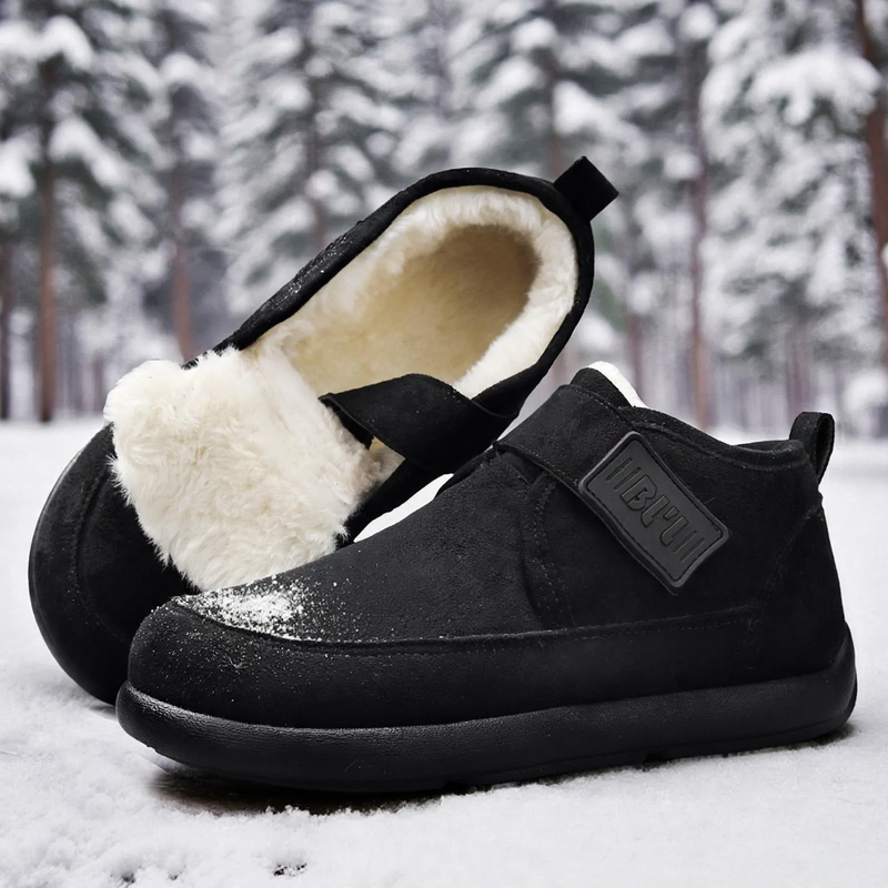 Warme Herren-Winterstiefel, gefüttert, knöchelhoch