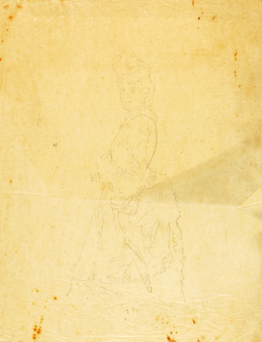 Young Lady in Afternoon Dress ca 1870s