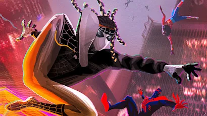 Spider-Man Across The Spiderverse 2023 4k Wallpaper Background