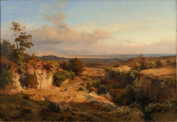 Extensive landscape in the Roman Campagna 1844