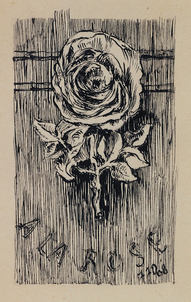 Enseigne A la Rose rue Saint Antoine 1908