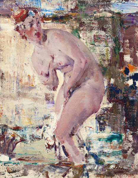 Nude in river 20th century