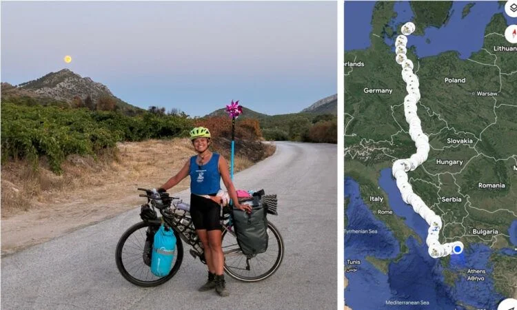 34-vjeçarja, 3500 km me biçikletë nga Danimarka në Greqi