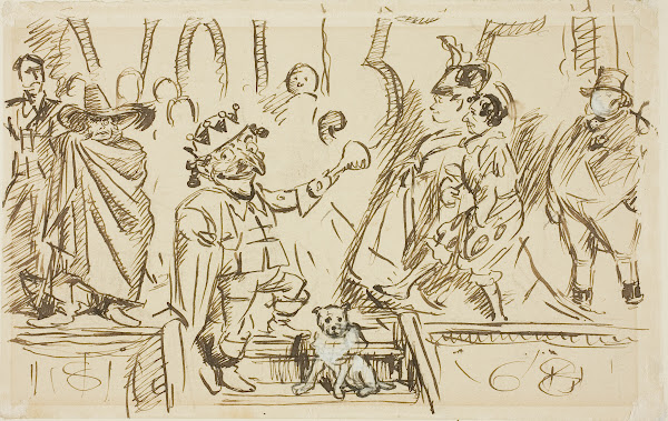 Study for Title Page from Punch Volume 55 1868