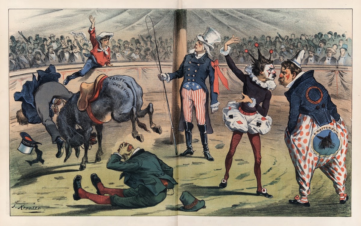The greatest show on earth  who can ride the mule 1883