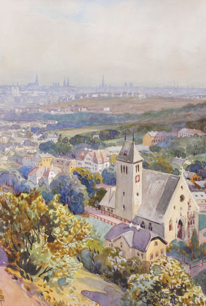 Sievering mit Blick über Wien