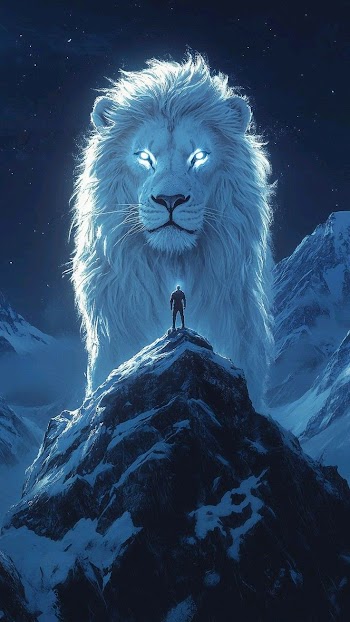 White Lion Art Picture