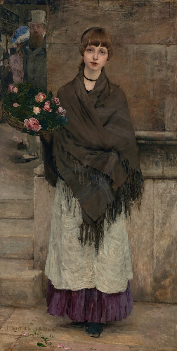Marchande de fleurs à Londres 1882