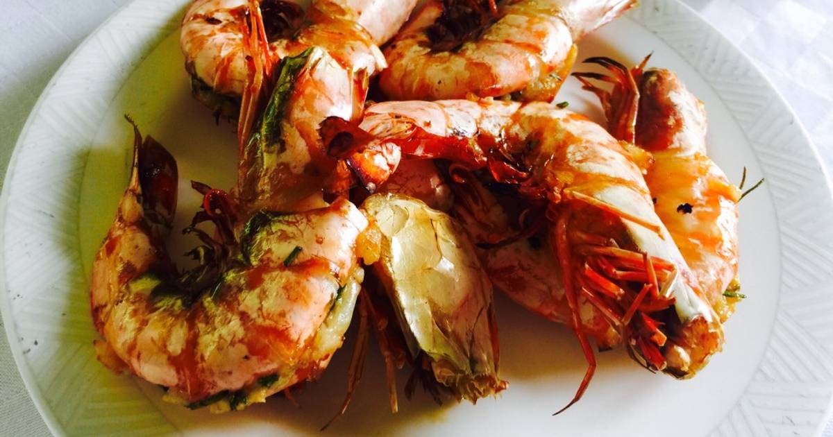 Tôm Nhật nướng bơ và hương thảo