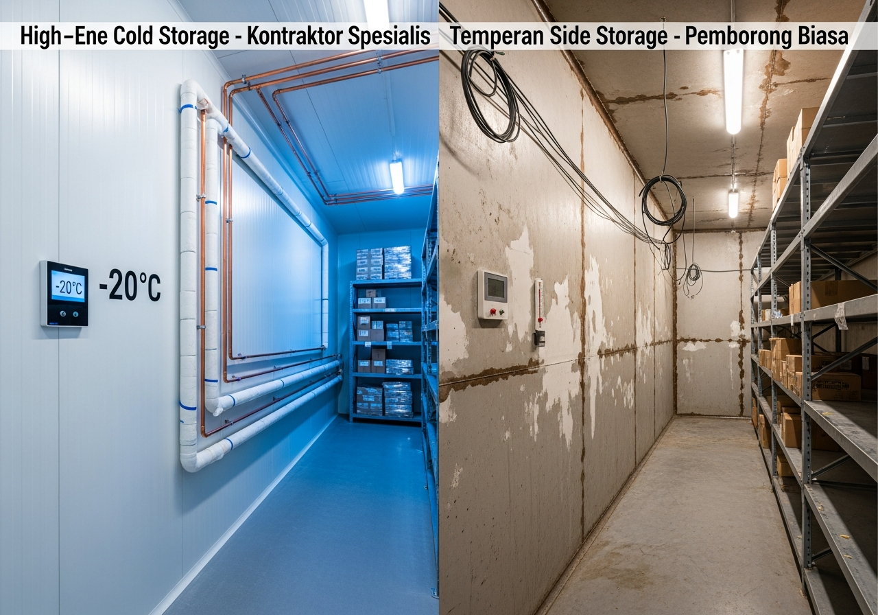 Beda Hasil Kontraktor Spesialis Cold Storage vs Pemborong Biasa