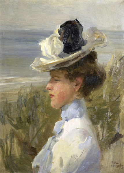 Young Woman Gazing at the Sea c 1895   c 1900