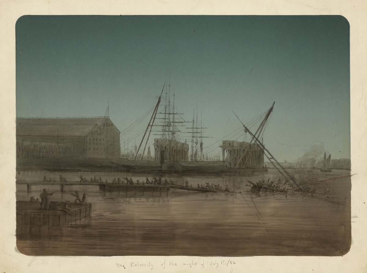 The calamity of the night of July 1st 1856