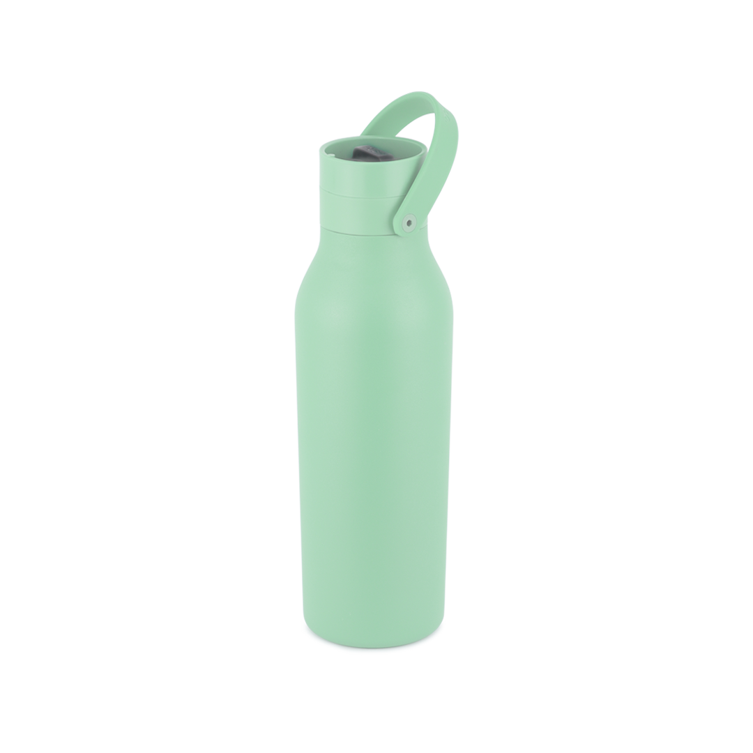 Recycled Stainless Steel Bottle 500ml Coated Seaglass Green