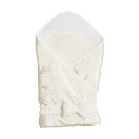 Set for discharge Twins Holiday (plaid + bow) ecru