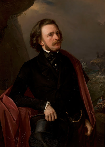 Portrait of doctor Teodor Teutold Tripplin traveller 1852