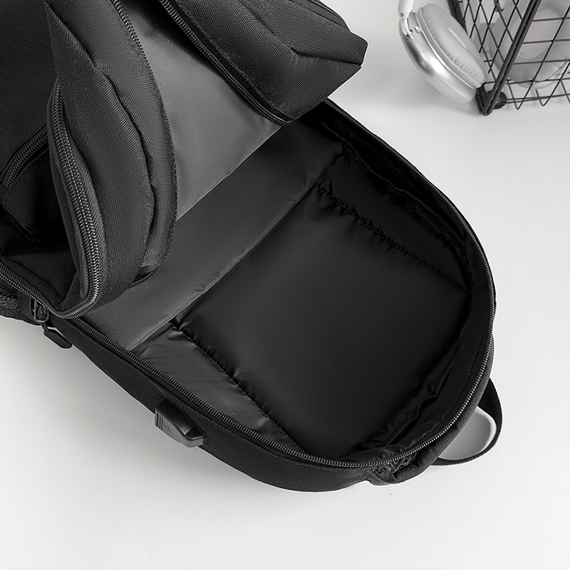 Travel backpack, 36–55 L, striped pattern