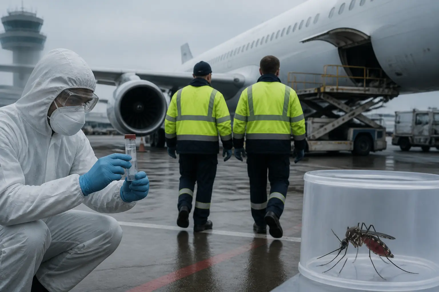 Editorial image for Two German airport workers die of malaria after 'mosquito arrives on plane'