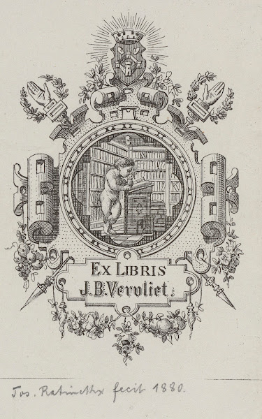 Bookplate of J B Vervliet 1880