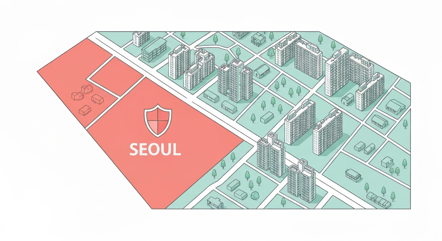 2025년 10.15 규제지역 재지정 - 서울 25개구 및 경기 12곳
